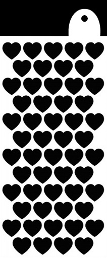 Stencil - All Heart (6x3 inch)